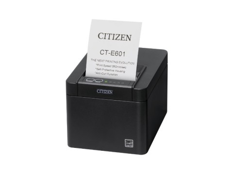 Citizen CT-E601 Printer Lightning+ Host USB Black - POS-Drucker - Thermotransferdruck