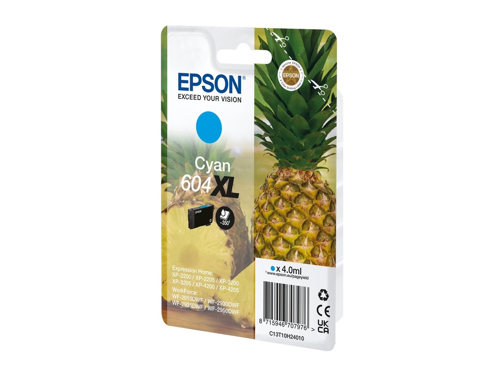 Epson 604XL - 4 ml - Cyan - original - Blister