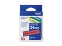 Brother TZe-451 - Selbstklebend - schwarz auf rot - Rolle (2,4 cm x 8 m)