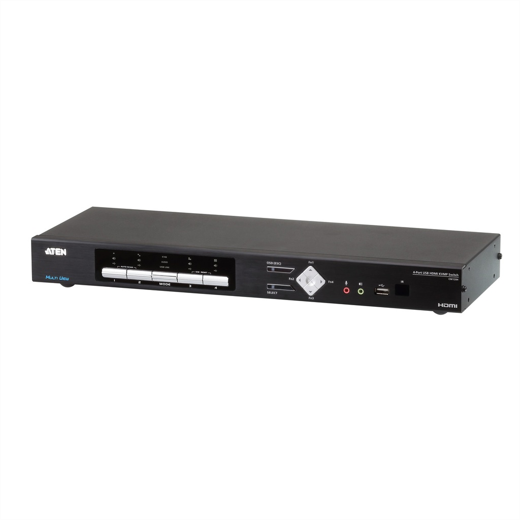 ATEN CM1284 USB HDMI Multi-View KVMP Switch - KVM-Umschalter - 4-Port