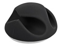 Delock Kabelhalter - Tisch montierbar, Oberfläche montierbar, geeignet für Wandmontage - Schwarz (Packung mit 6)