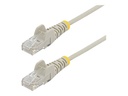 StarTech.com 1.5m Slim LSZH CAT6 Ethernet Cable, 10 Gigabit Snagless RJ45 100W PoE Patch Cord, CAT 6 10GbE UTP Network Cable w/Strain Relief, Grey, ETL, Low Smoke Zero Halogen - Category 6 - 28AWG (N6PAT150CMGRS)