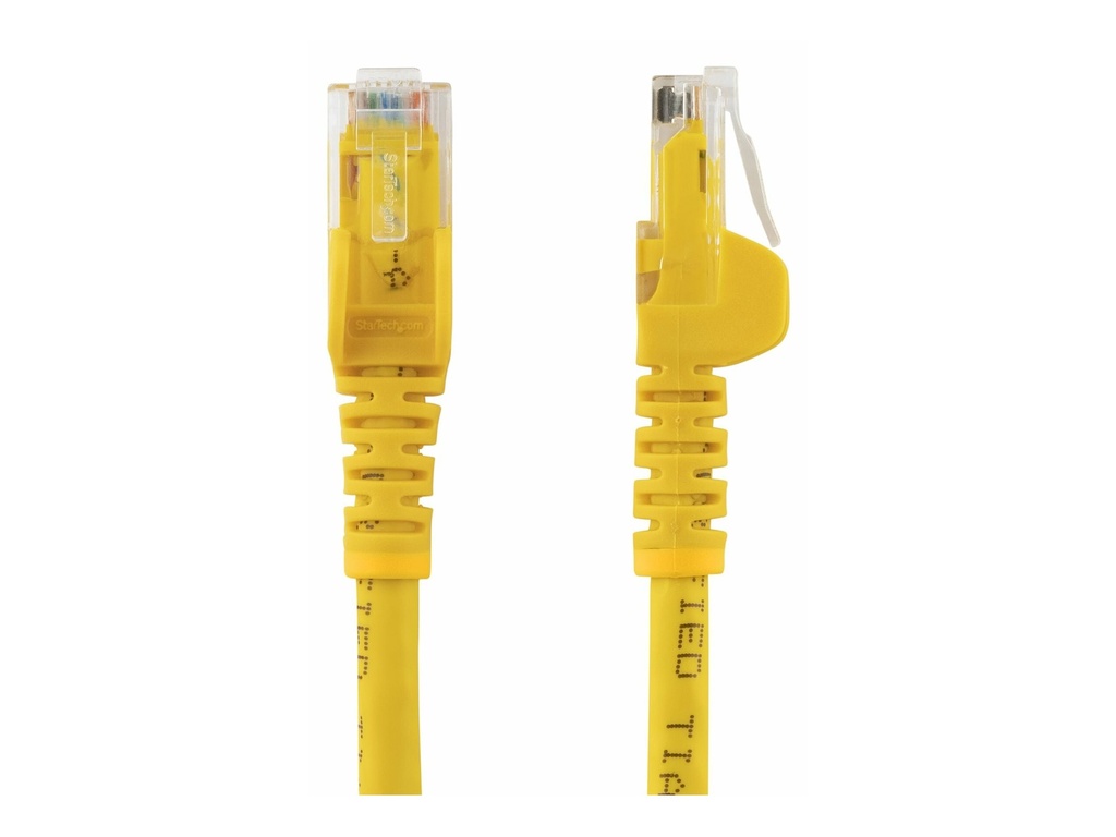 StarTech.com 1m CAT6 Ethernet Cable, 10 Gigabit Snagless RJ45 650MHz 100W PoE Patch Cord, CAT 6 10GbE UTP Network Cable w/Strain Relief, Yellow, Wiring is UL Certified/TIA - Category 6 - 24AWG (N6PATC1MYL)