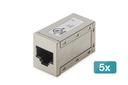 DIGITUS CAT 6, modulare Kupplung, geschirmt - 5 Stk.