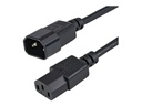 StarTech.com 1 m Stromkabel Verlängerung, C14 auf C13, 10A 125V, 18AWG, Stromkabel Verlängerung für Computer, IEC-320-C14 auf IEC-320-C13 AC Netzteil Stromkabel Verlängerung, UL gelistet (PXT1001M)
