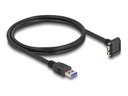 Delock USB-Kabel - USB Typ A (M) nach unten abgewinkelt zu Micro-USB Type B (M)