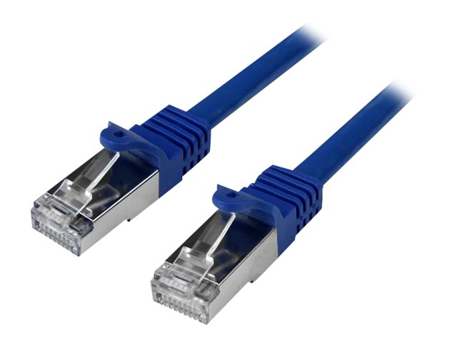 StarTech.com Startech 3m CAT6 Ethernet Cable, 10 Gigabit Shielded Snagless RJ45 100W PoE Patch Cord, CAT 6 10GbE SFTP Network Cable w/Strain Relief, Blue, Wiring is UL Certified/TIA - Category 6 - 26AWG (N6SPAT3MBL)