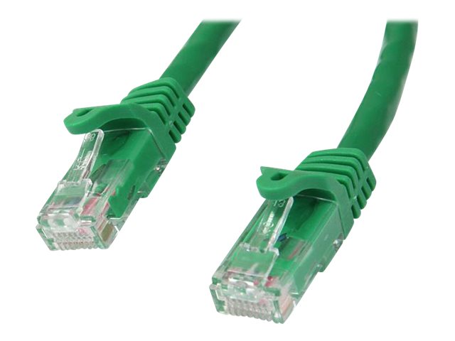 StarTech.com 3m CAT6 Ethernet Cable, 10 Gigabit Snagless RJ45 650MHz 100W PoE Patch Cord, CAT 6 10GbE UTP Network Cable w/Strain Relief, Green, Wiring is UL Certified/TIA - Category 6 - 24AWG (N6PATC3MGN)