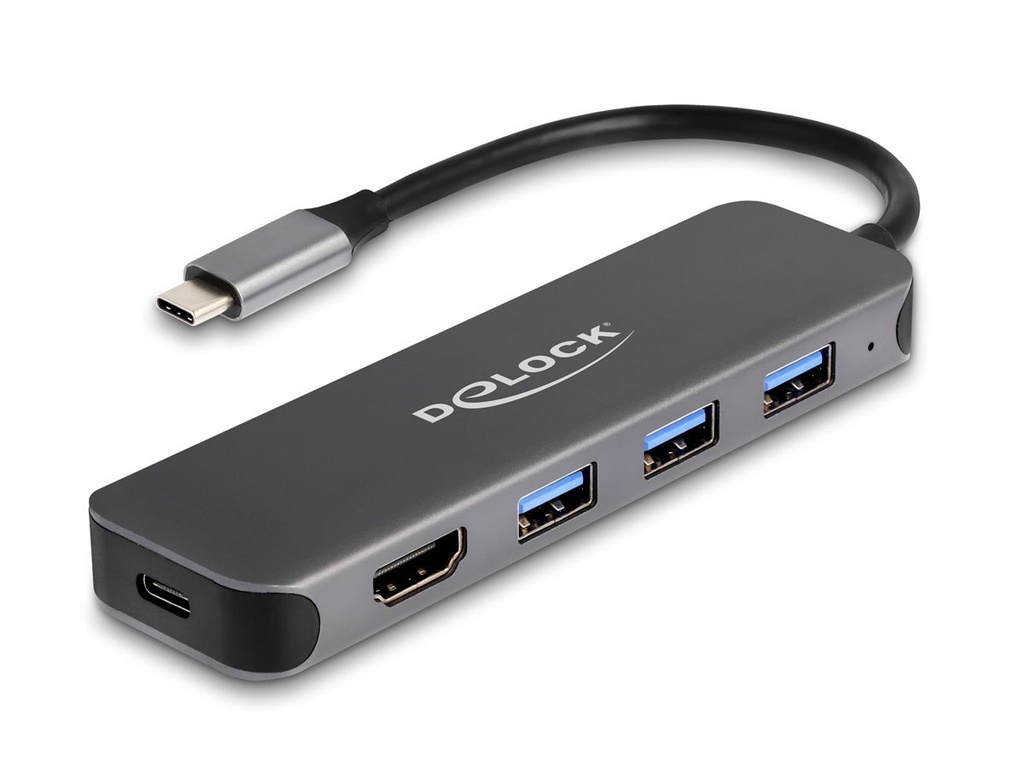 Delock Hub - 3 x USB 3.2 Gen 1 + 1 x USB-C (Spannungsversorgung)
