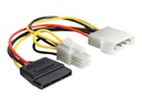 Delock Netzteil - SATA-Stromstecker, Netzstecker P4 zu interne Stromversorgung, 4-polig (M)