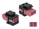 Delock Modulare Eingabe - LC x 2 - Schwarz