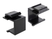 Delock Modulareinsatzkappe - Schwarz (Packung mit 4)