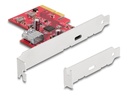 Delock PCI Express x4 Karte zu 1 x extern USB Type-C Buchse+ 1 intern - Controller