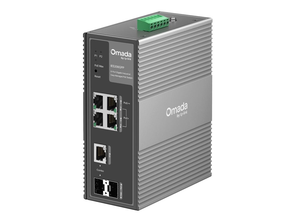 TP-LINK PoE++ Switch Omada IES206GPP - Switch - Glasfaser (LWL)
