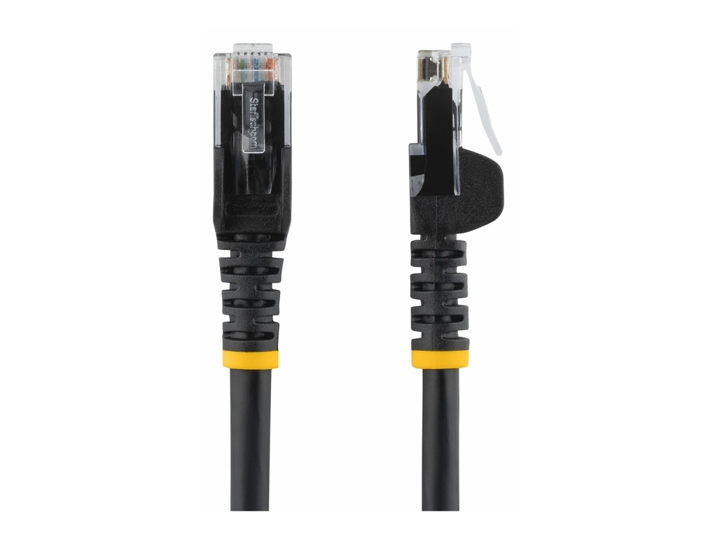 StarTech.com 7m CAT6 Ethernet Cable, 10 Gigabit Snagless RJ45 650MHz 100W PoE Patch Cord, CAT 6 10GbE UTP Network Cable w/Strain Relief, Black, Wiring is UL Certified/TIA - Category 6 - 24AWG (N6PATC7MBK)