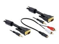 Delock VGA-Kabel - HD-15 (VGA), mini-phone stereo 3.5 mm (M)