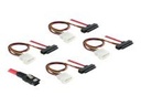 Delock Internes SAS-Kabel - 36 PIN 4iMini MultiLane zu interne Stromversorgung, 4-polig, interne SAS, 29-polig (SFF-8482)