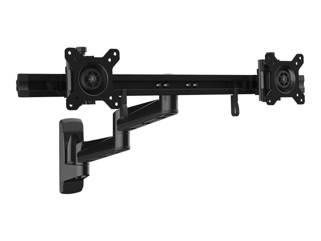 StarTech.com Startech Wandmontage Dual Monitorarm - Drehbar - Zweifach Monitorhalter - Für zwei 15" bis 24" Monitore - VESA Halterung - Stahl - Halterung - einstellbarer Arm - für 2 Monitore - stabiler Stahl - Bildschirmgröße: 38.1-61 cm (15"-24")