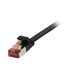 Synergy 21 Patchkabel RJ45, CAT6 250Mhz, 0,5m schwarz, FTP(U/FTP), TPE(Superflex), Flach - Kabel - Digital/Daten