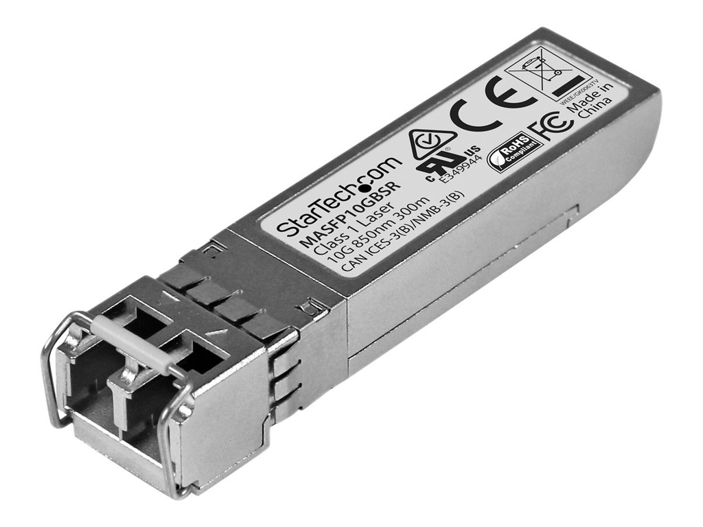 StarTech.com Startech Cisco Meraki MA-SFP-10GB-SR kompatibel SFP+ - 10 Gigabit Fiber 10GBase-SR SFP+ Transceiver Modul - MM LC - 300m - SFP+-Transceiver-Modul (gleichwertig mit: Cisco Meraki MA-SFP-10GB-SR)