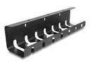 Delock Kabelhalter - Montage unter Tisch - 43 cm - Schwarz (Packung mit 2)
