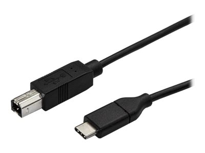 StarTech.com StarTech USB C to USB B Printer Cable - 1.6 ft / 0.5m - USB C Printer Cable - USB C to USB B Cable - USB Type C to Type B (USB2CB50CM)