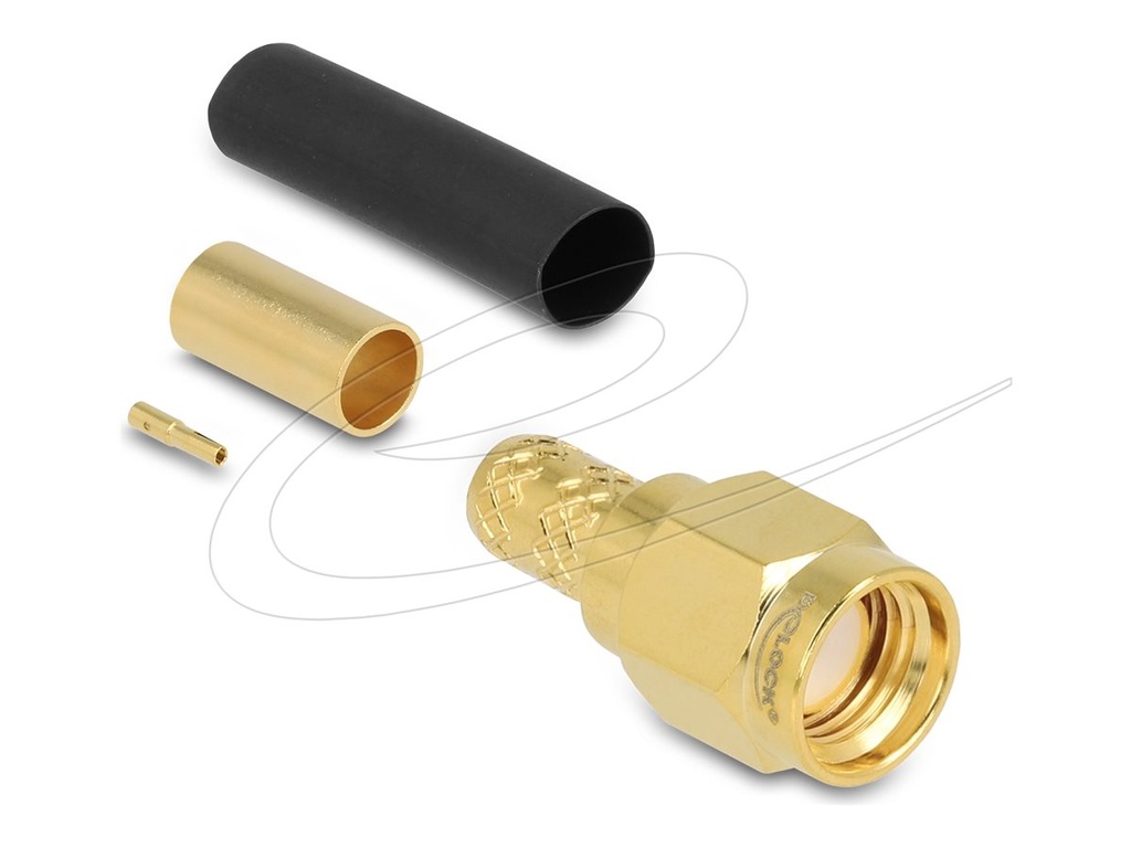 Delock Antennenanschluss - RP-SMA (M) quetschen
