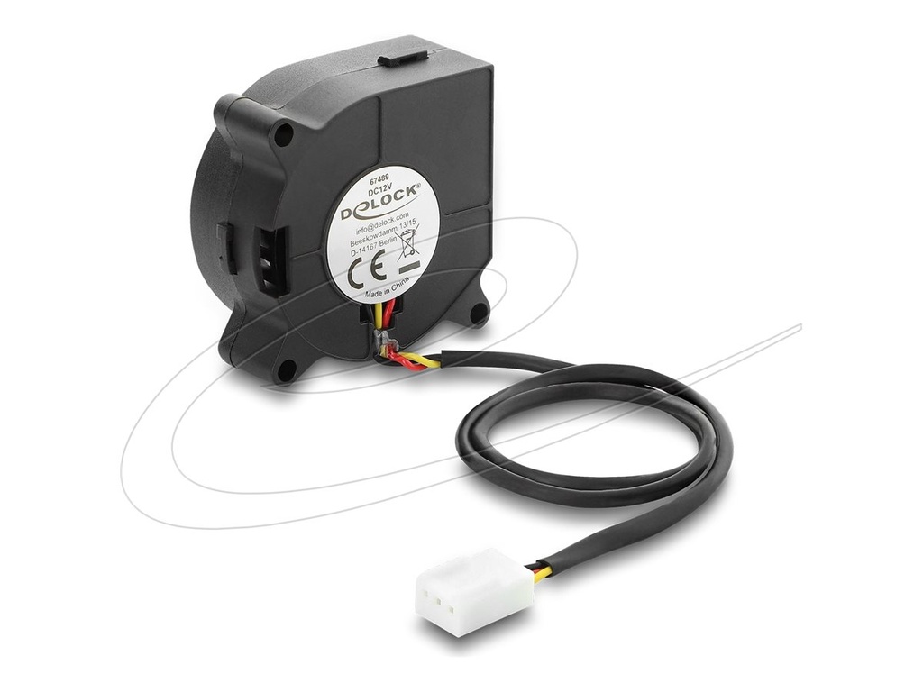 Delock Radiallüfter Lüftergebläse DC 40 x 40 20 mm - 12 V - Radial