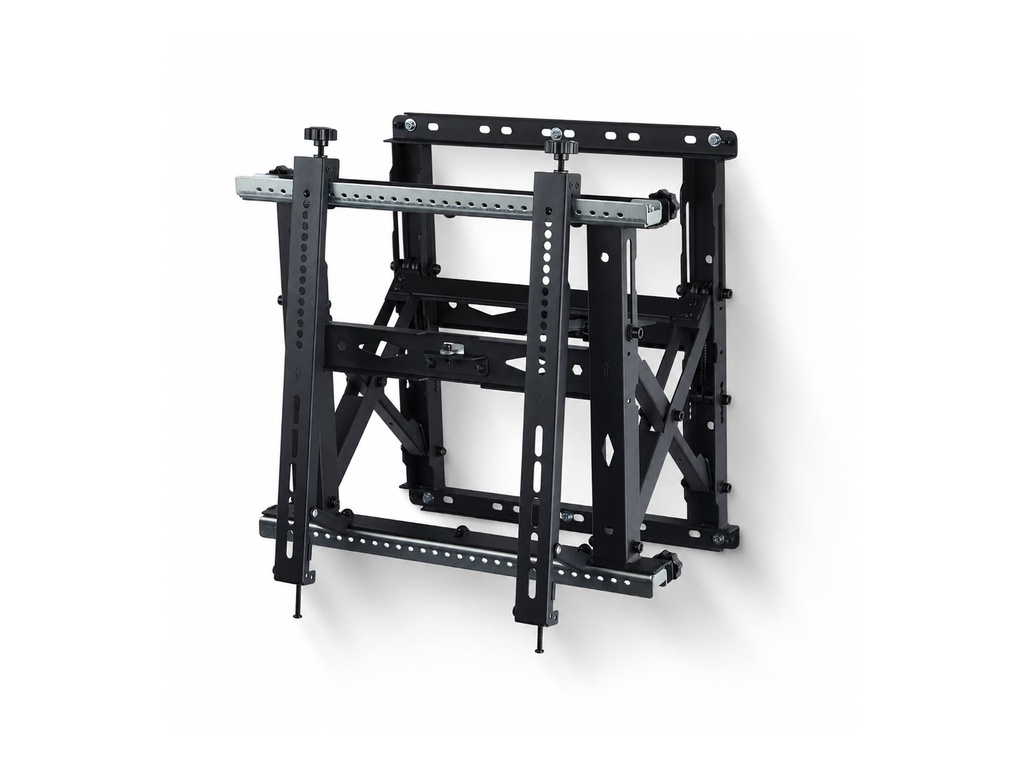 StarTech.com Startech - Befestigungskit (Wandmontage, VESA-Montagehalterungen, 2 Winkeleinsteller) - Kickstand-Stil - für Flachbildschirm - landscape/portrait, six-point adjustments, up to 70 kg - Schwarz - Bildschirmgröße: 114.3-177.8 cm (45"-70")