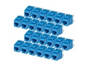 StarTech.com Startech - Keystone Jack - 180°, 110 Punch Down - CAT 6 - UTP - RJ-45 - Blau - TAA-konform (Packung mit 24)