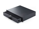 StarTech.com Startech - Rack Storage Drawer - hintere Kabeldurchführungsöffnungen, Schlüssel enthalten, abschließbar, Stahl, 10 kg Kapazität - Vorderseite - Schrankmontage, Rack montierbar - Schwarz - 2U - 48.3 cm (19")