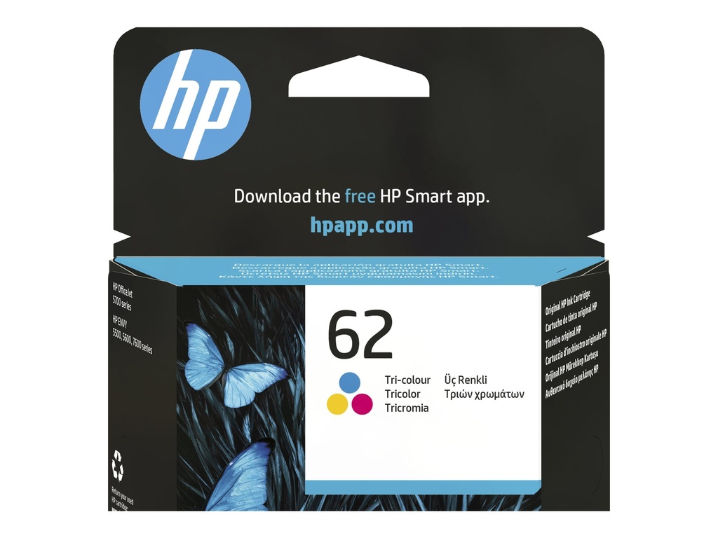 HP Cartridge 62 Tri-color 62 - Original - Tintenpatrone