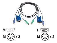 [2L-5002P/C] ATEN 2L-5002P/C - Tastatur- / Video- / Maus- (KVM-)