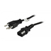 [S215444] Synergy 21 Netzkabel 230V Schweiz Stecker J12/Kaltgeräte IEC-C13 Buchse Black - Kabel - Strom/Netzteil