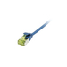 [S217335V3] Synergy 21 Patchkabel RJ45 CAT6A 500Mhz blau U/FTP slimline rund d - Kabel - Netzwerk