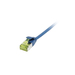 [S217333V3] Synergy 21 Patchkabel RJ45, CAT6A 500Mhz, 1,0m, blau, U/FTP, slimline rund d=3,8mm, TPE/LSZH(Superflex), AWG32, mit CAT7 Rohkabel, - Kabel - Netzwerk