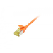 [S217360V3] Synergy 21 Patchkabel RJ45, CAT6A 500Mhz, 0,15m, orange, U/FTP, slimline rund d=3,8mm, TPE/LSZH(Superflex), AWG32, mit CAT7 Rohkabel, - Kabel - Netzwerk