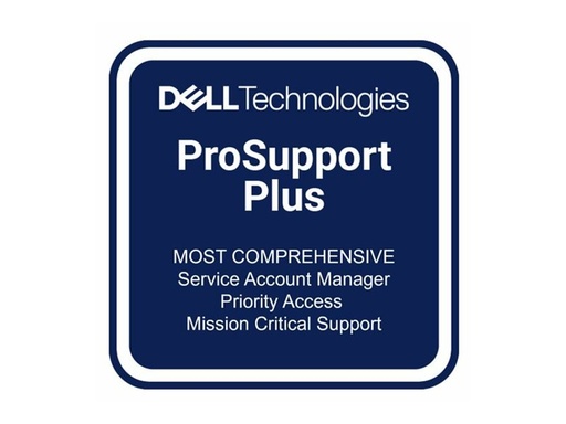 [T360_3OS3P4H] Dell Erweiterung von 3 Jahre Next Business Day auf 3 Jahre ProSupport Plus 4H - Serviceerweiterung - Arbeitszeit und Ersatzteile (für Server)