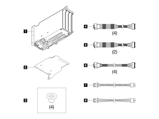 [4XC7A86619] Lenovo Server-Riser-Kit