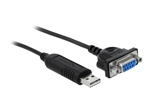 [66281] Delock Kabel seriell - USB (M) zu DB-9 (W)