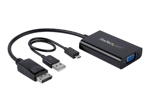 [DP2VGAA] StarTech.com StarTech DisplayPort to VGA Adapter with Audio - 1920x1200 - DP to VGA Converter for Your VGA Monitor or Display (DP2VGAA)