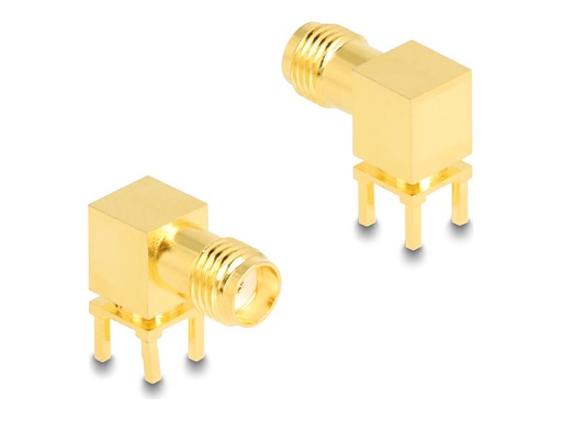 [90198] Delock Antennenadapter - SMA weiblich 90° PCB
