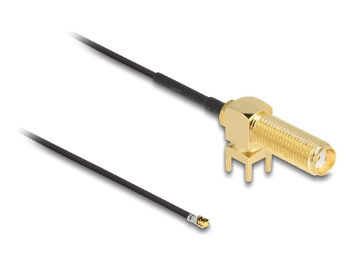 [12031] Delock Antennenkabel - SMA (R) 90° PCB zu MHF 4L (S)