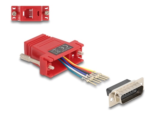 [67084] Delock Assembly Kit - Serieller Adapter - 15 pin D-Sub (DB-15)