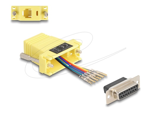 [67091] Delock Serieller Adapter - 15 pin D-Sub (DB-15)