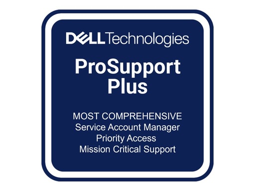 [R6615_3OS3P4H] Dell Erweiterung von 3 jahre Next Business Day auf 3 jahre ProSupport Plus 4H Mission Critical - Serviceerweiterung - Arbeitszeit und Ersatzteile (für Server)