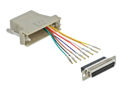 [65600] Delock Adapter Sub-D 25 pin female to RJ45 female Assembly Kit - Serieller Adapter - RJ-45 (W)