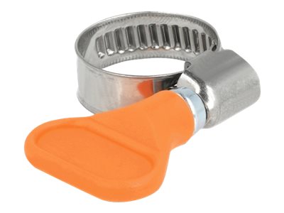 [19512] Delock Schlauchschelle - geeignet für 12 - 20 mm Schlauch - orange (Packung mit 5)