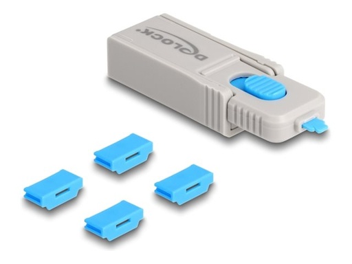 [20924] Delock Set HDMI-Portblocker - Grau, Blau