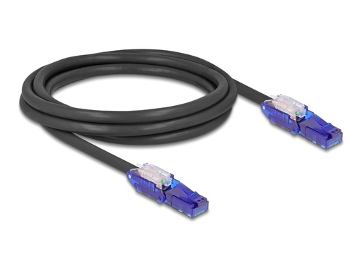 [80927] Delock Netzwerkkabel - RJ-45 (M) gewinkelt zu RJ-45 (M)